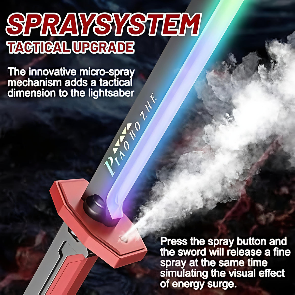 RGB LED Light Toy Sword with Sound Effects