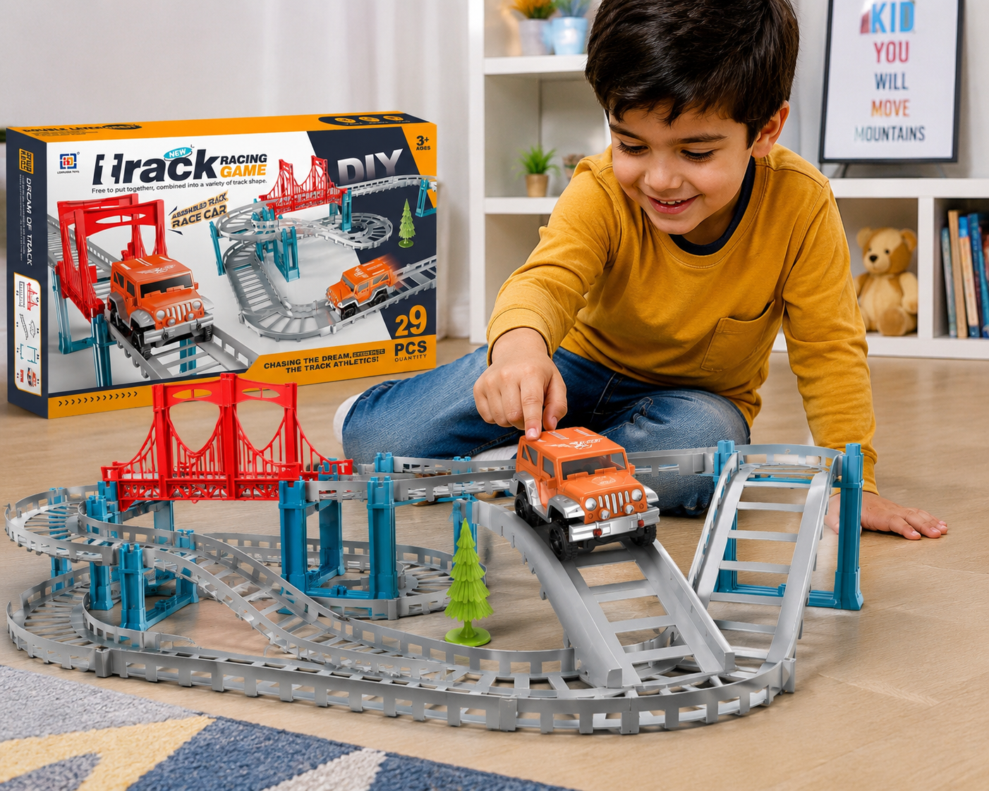 DIY Track Racing Game – 29 PCS