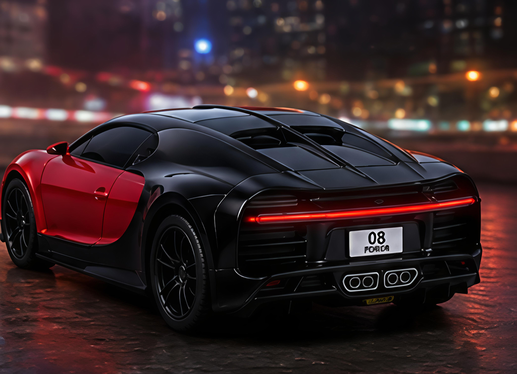 Diecast Sports Car with LED Lights