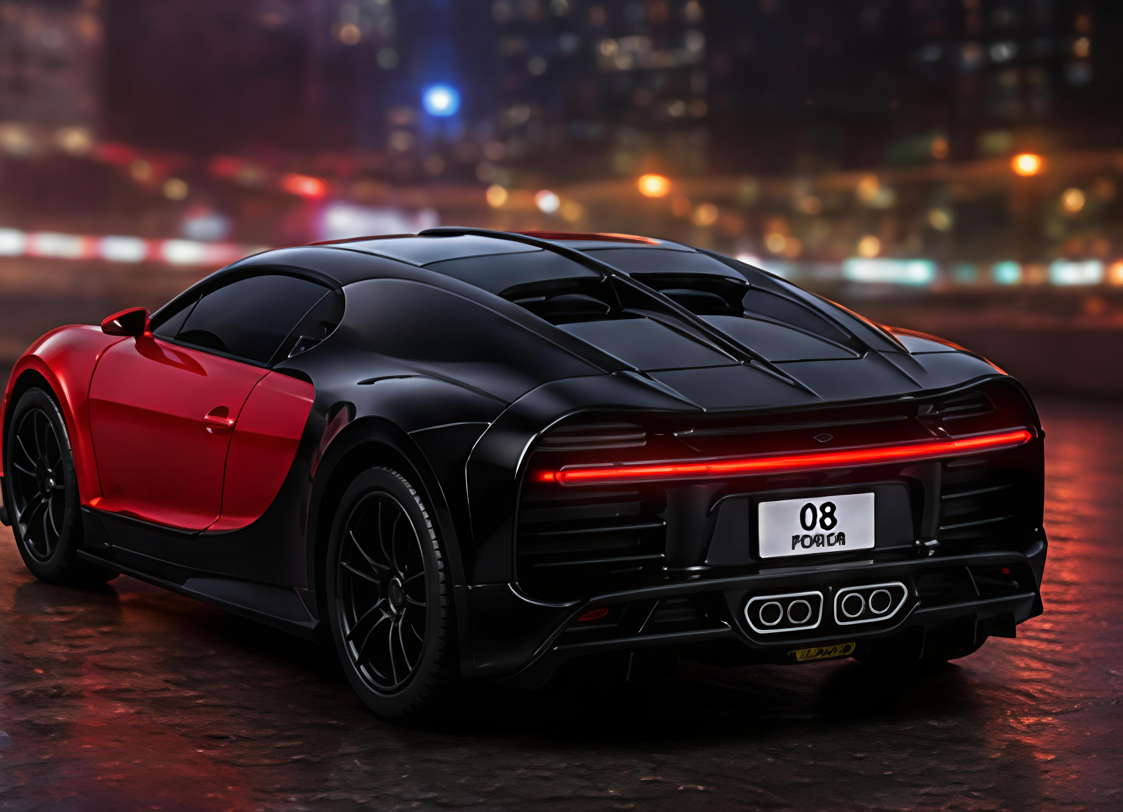 Diecast Sports Car with LED Lights