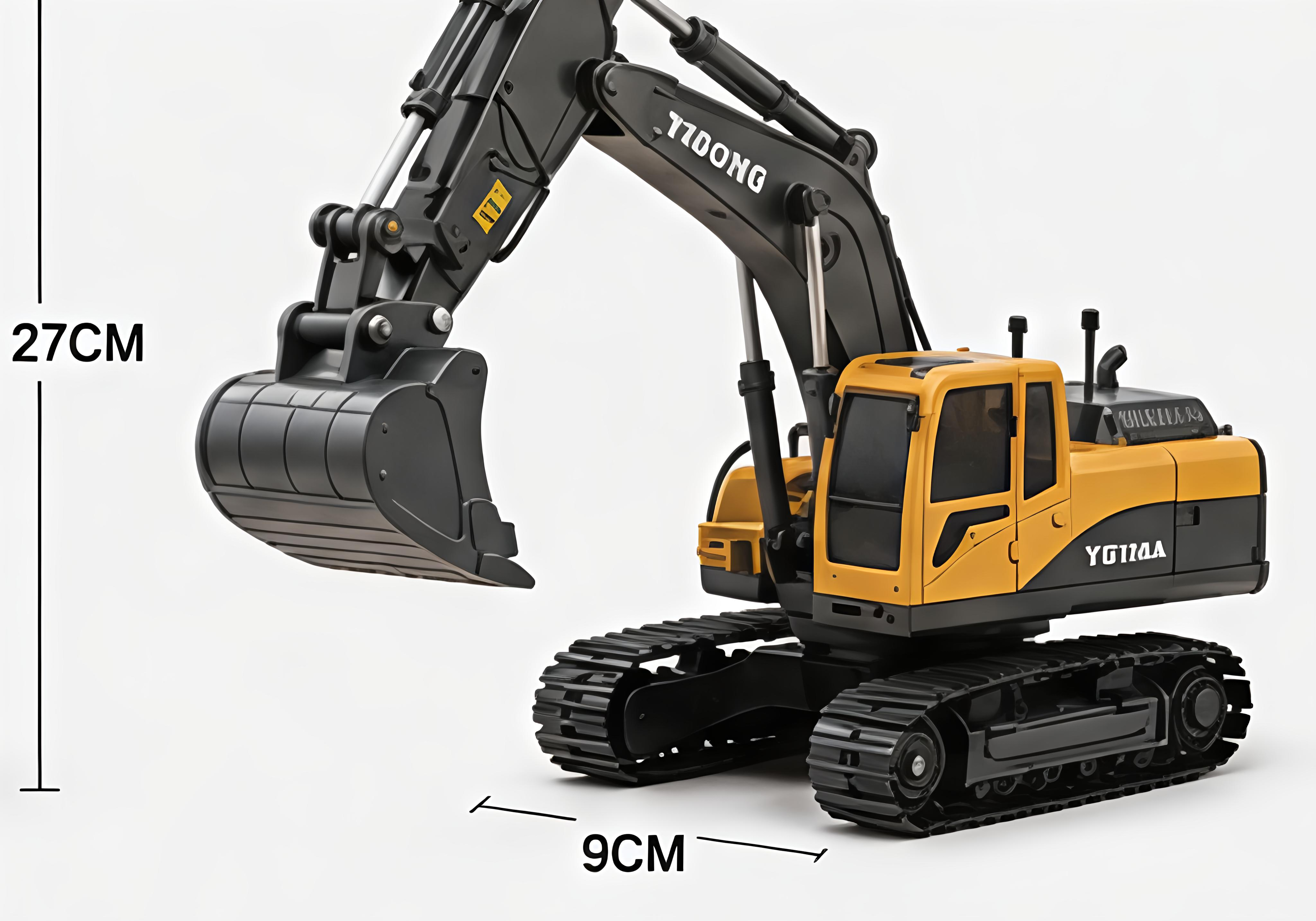 Die-Cast RC Excavator