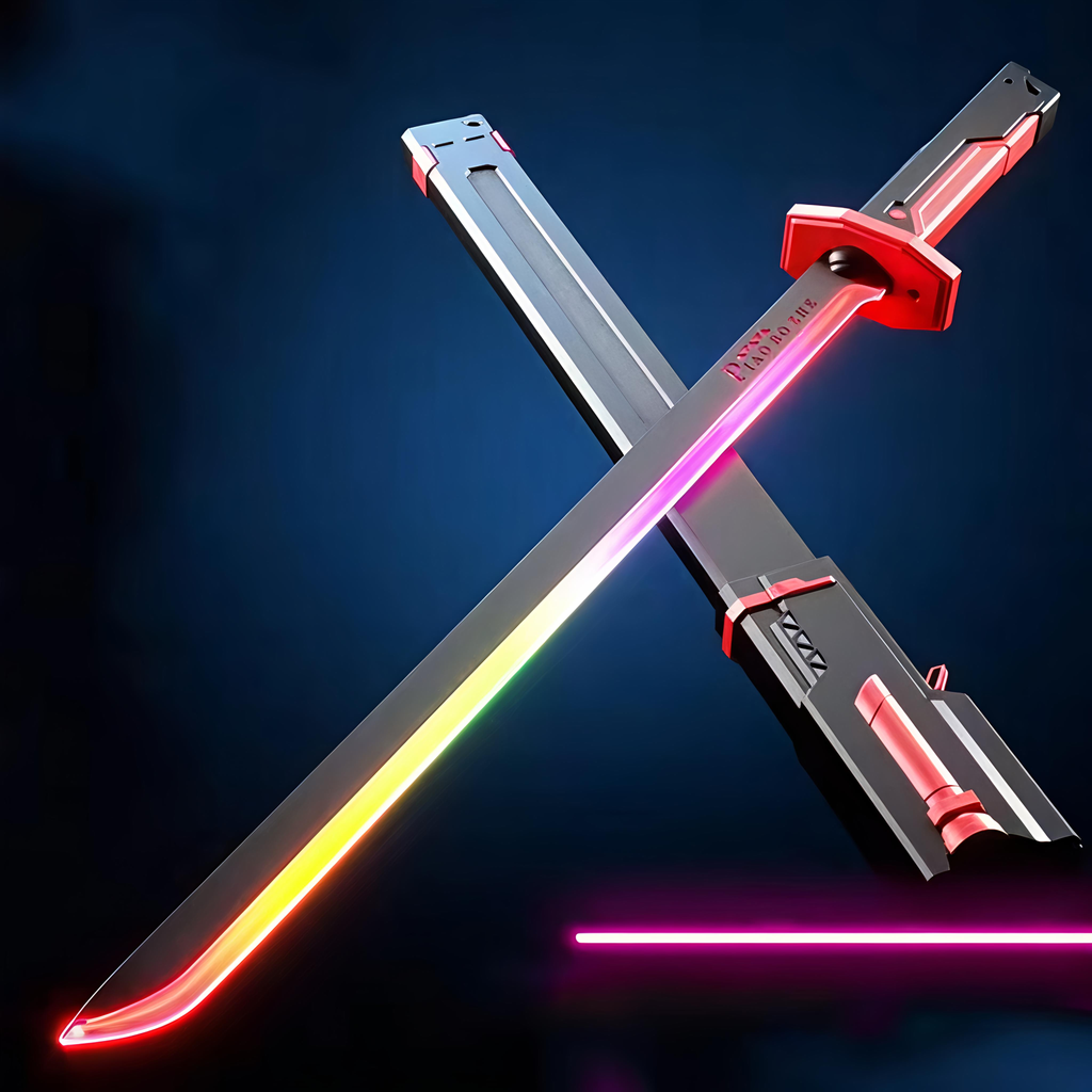 RGB LED Light Toy Sword with Sound Effects