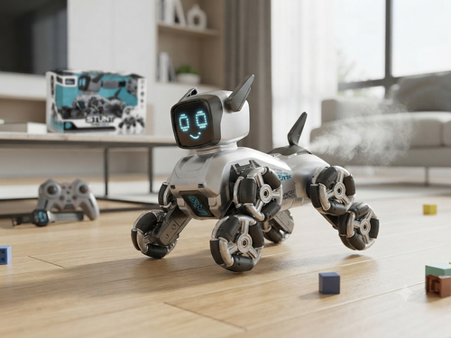 2.4GHz RC Intelligent Stunt Robot Dog with Gesture Control & Mist Spray