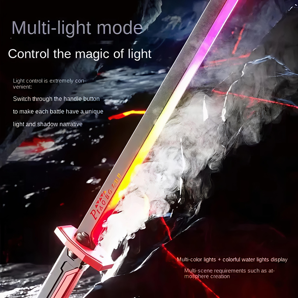 RGB LED Light Toy Sword with Sound Effects