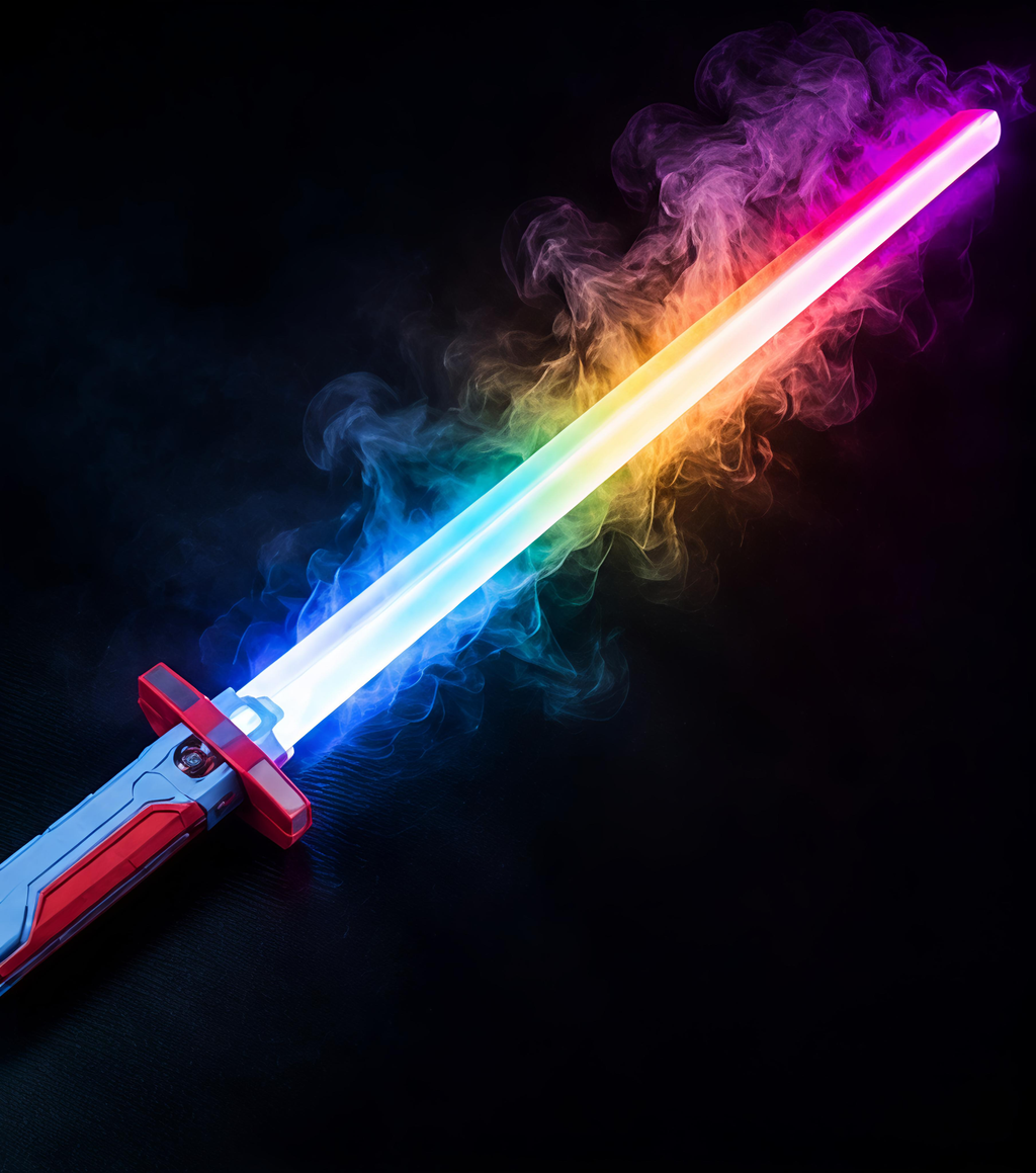 RGB LED Light Toy Sword with Sound Effects