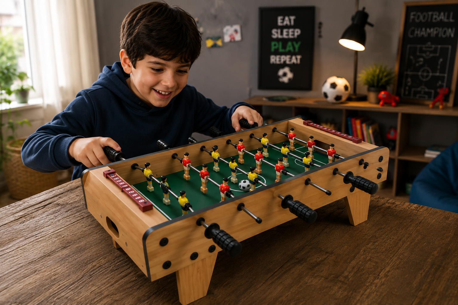 Mini Soccer Table – Tabletop Foosball Game