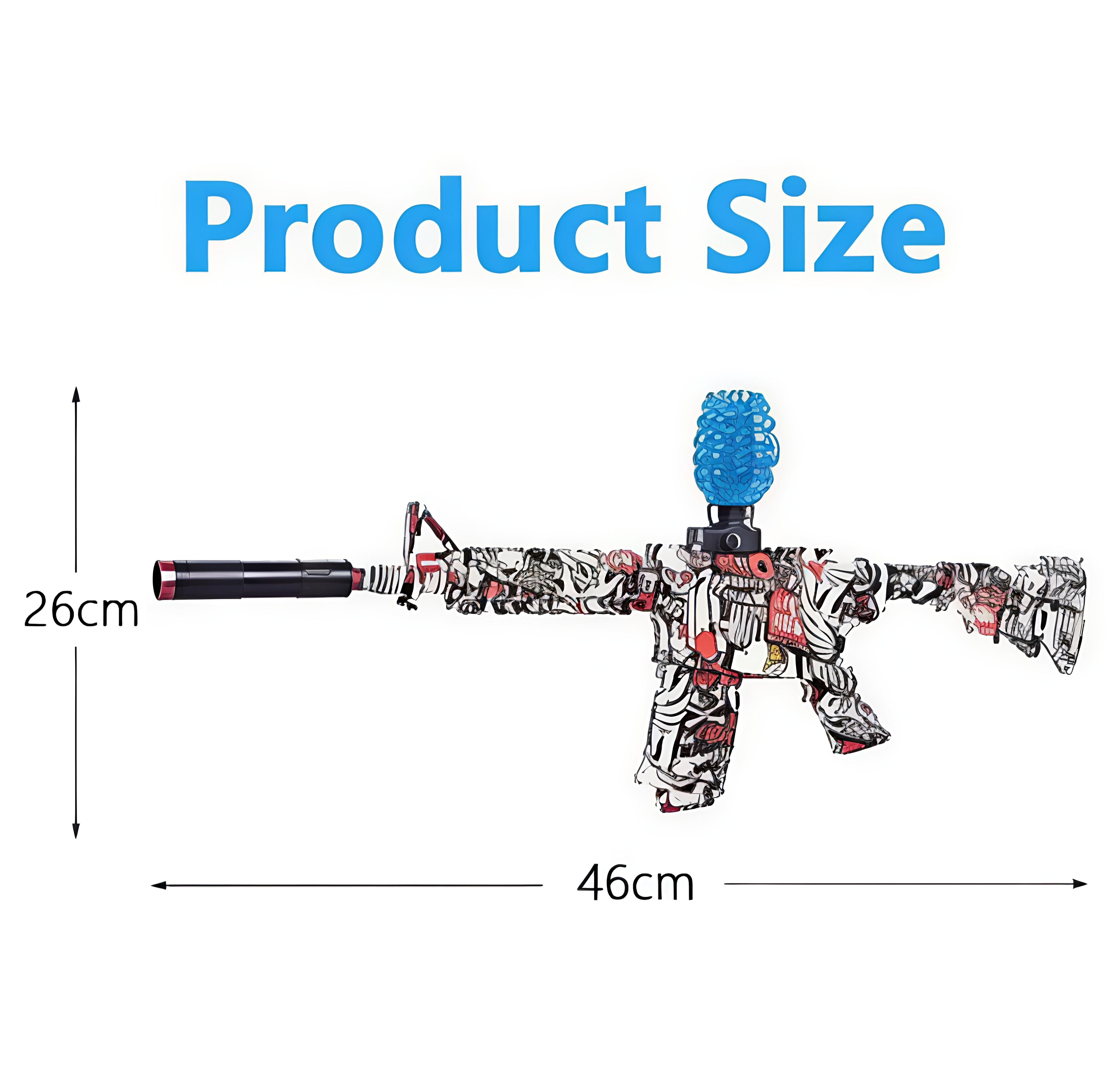 M4 Electric Gel Blaster Rifle – Graffiti Edition
