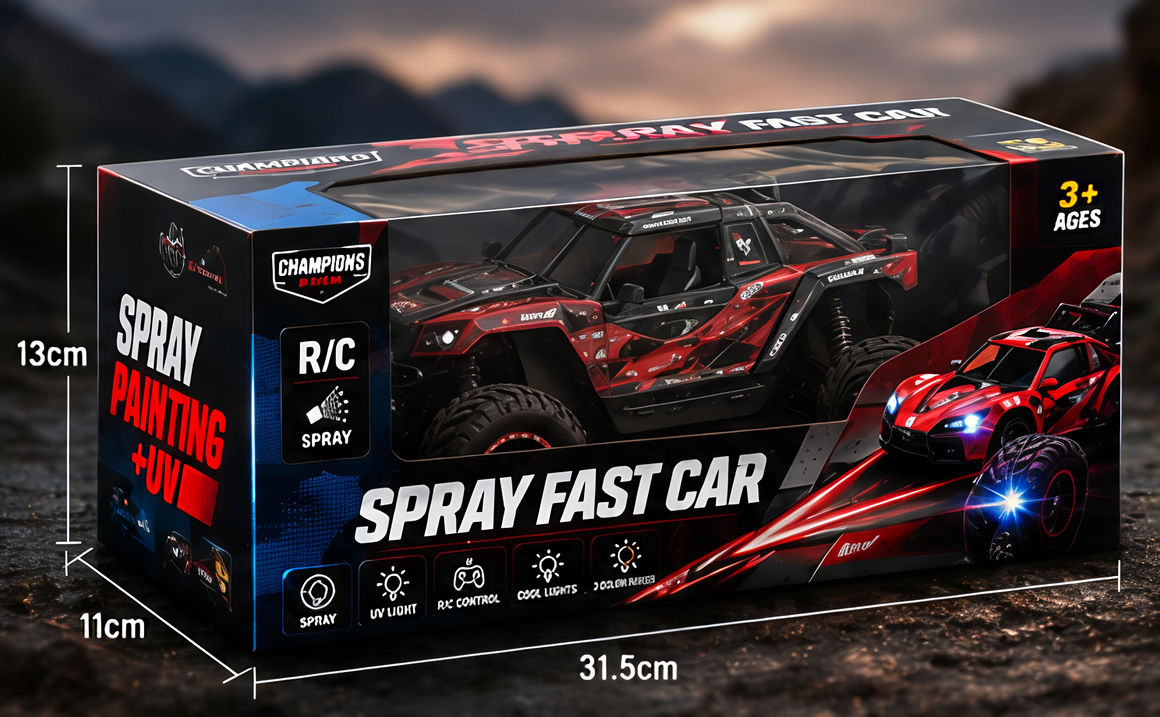 RC Off-Road Spray Buggy with UV Light