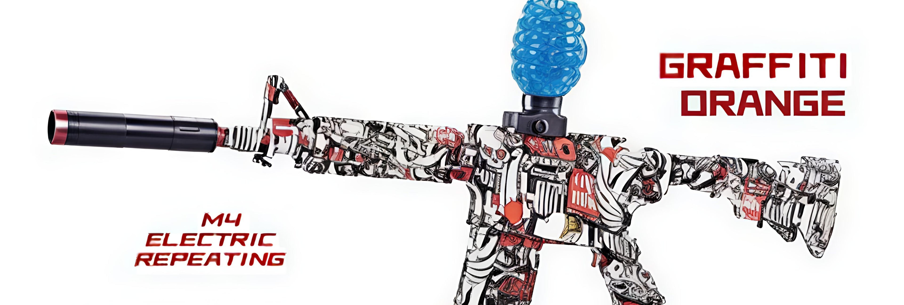 M4 Electric Gel Blaster Rifle – Graffiti Edition