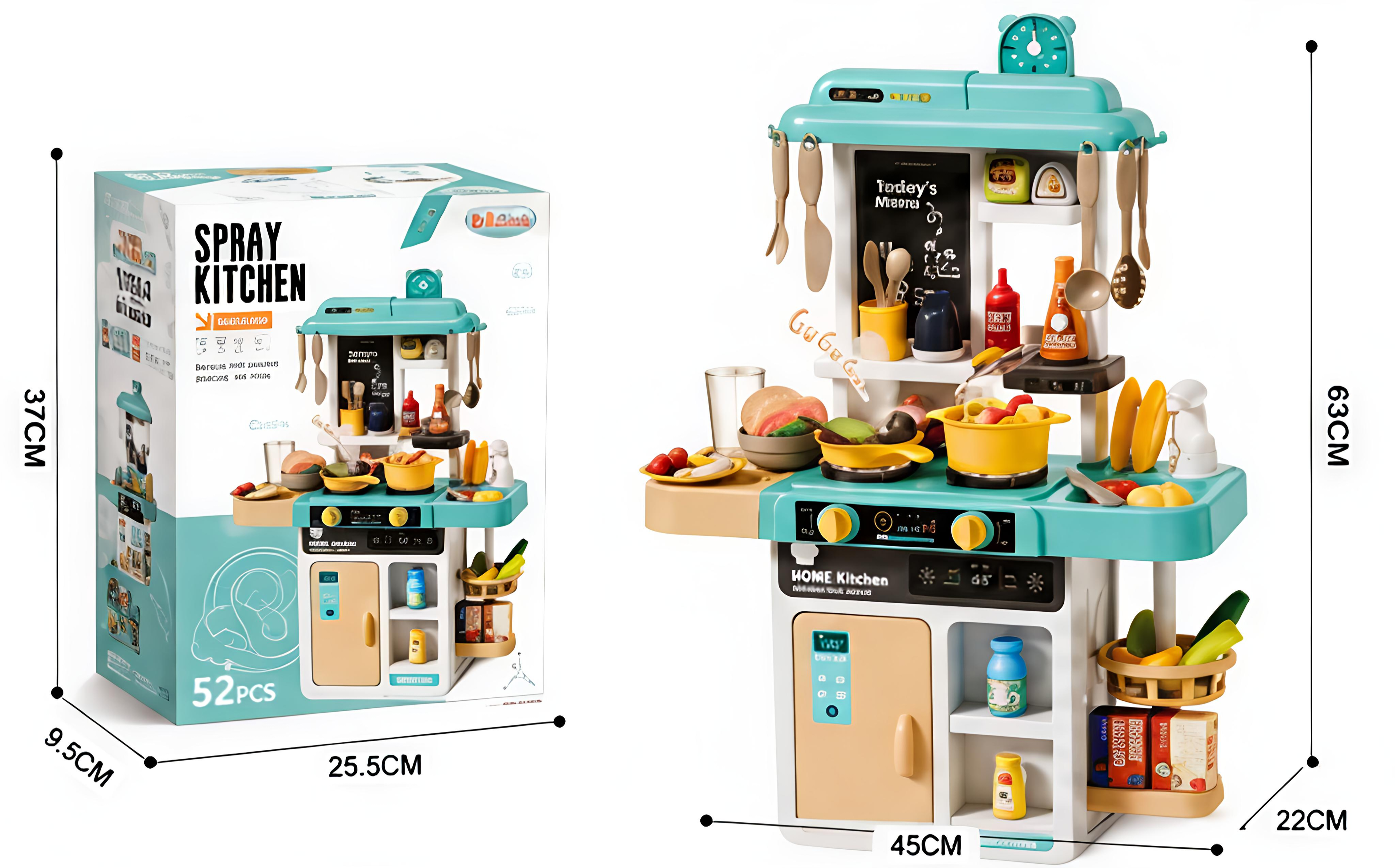 Spray Kitchen Playset – 52 PCS