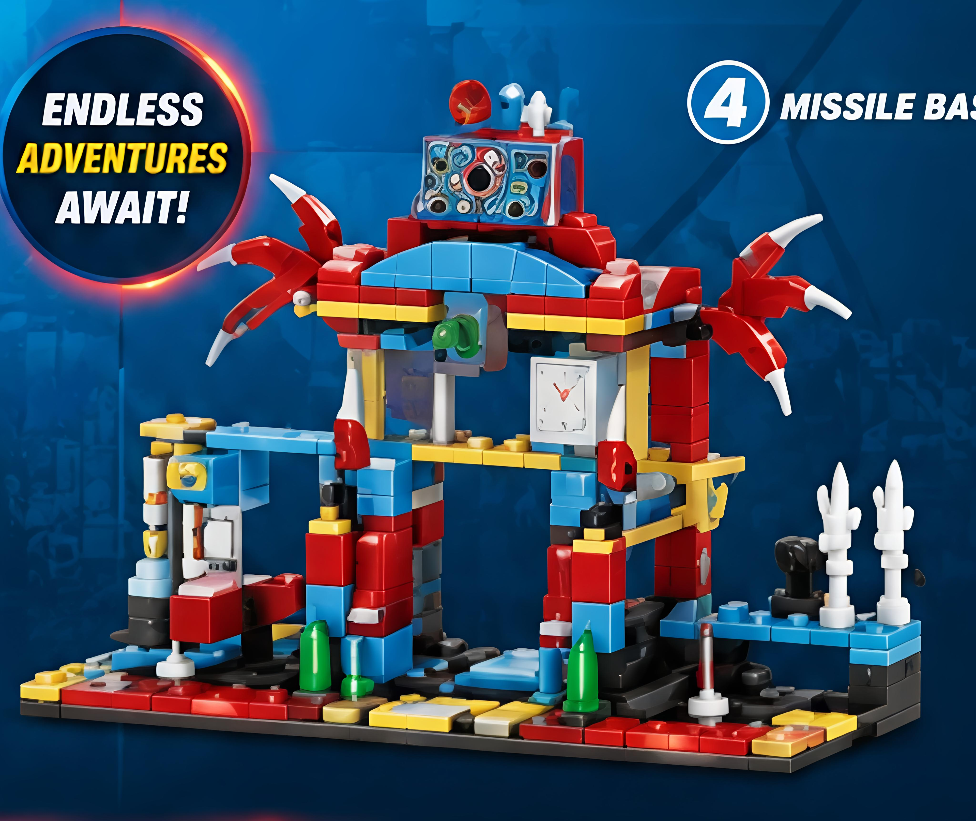Super Hero 4-in-1 Building Blocks Base (36 Pcs)