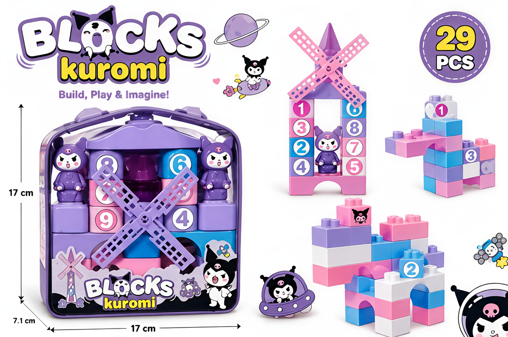 Kuromi Building Blocks Set
