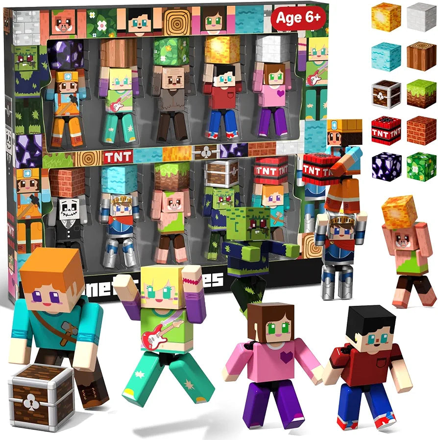Minecraft Magnetic Action Figures Playset