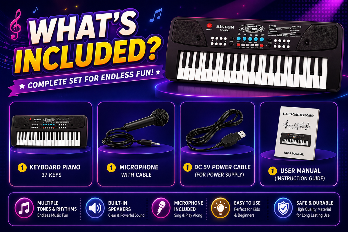 Electronic Keyboard Piano with Microphone